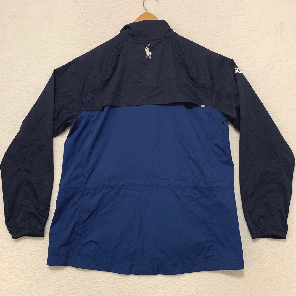 Polo Golf Ralph Lauren 2020 US Open Winged Foot Jacket Mens L Full Zip Blue FLAW